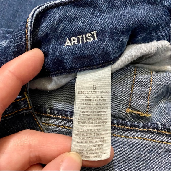 American Eagle Stretch Jeans Artist 0 Regular - Picture 8 of 9
